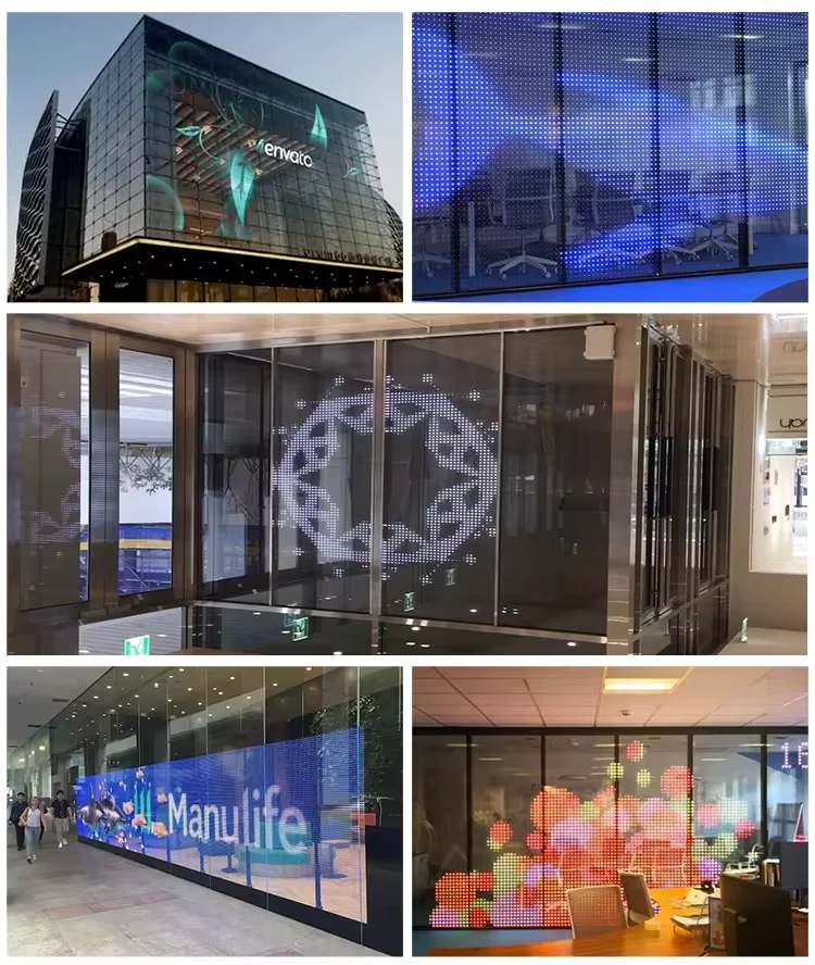Custom Transparent LED Screen indoor High Transparency P3.9 P7.8 P10.4 HD LED Transparent Displayled screen sheet for window - Image 15