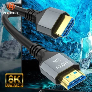 Nephy HDMI 2.1 Cable 8K 60Hz 4K 120Hz 48Gbps EARC ARC HDCP Ultra High Speed HDR for RTX, TV, PC, Laptop, Projector, Xbox, PS5