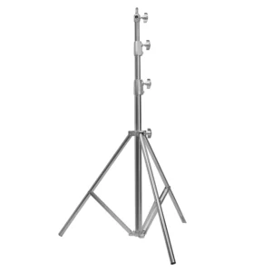 Fotulato 2.8m Heavy-Duty Stainless Steel Studio Tripod Stand for Softbox, LED & Photography Lighting