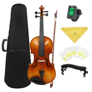 Astonvilla VA-20 16-Inch Acoustic Viola – Spruce Panel with Case, Bow, Shoulder Rest, Tuner, and Accessories | JIICO GAPS