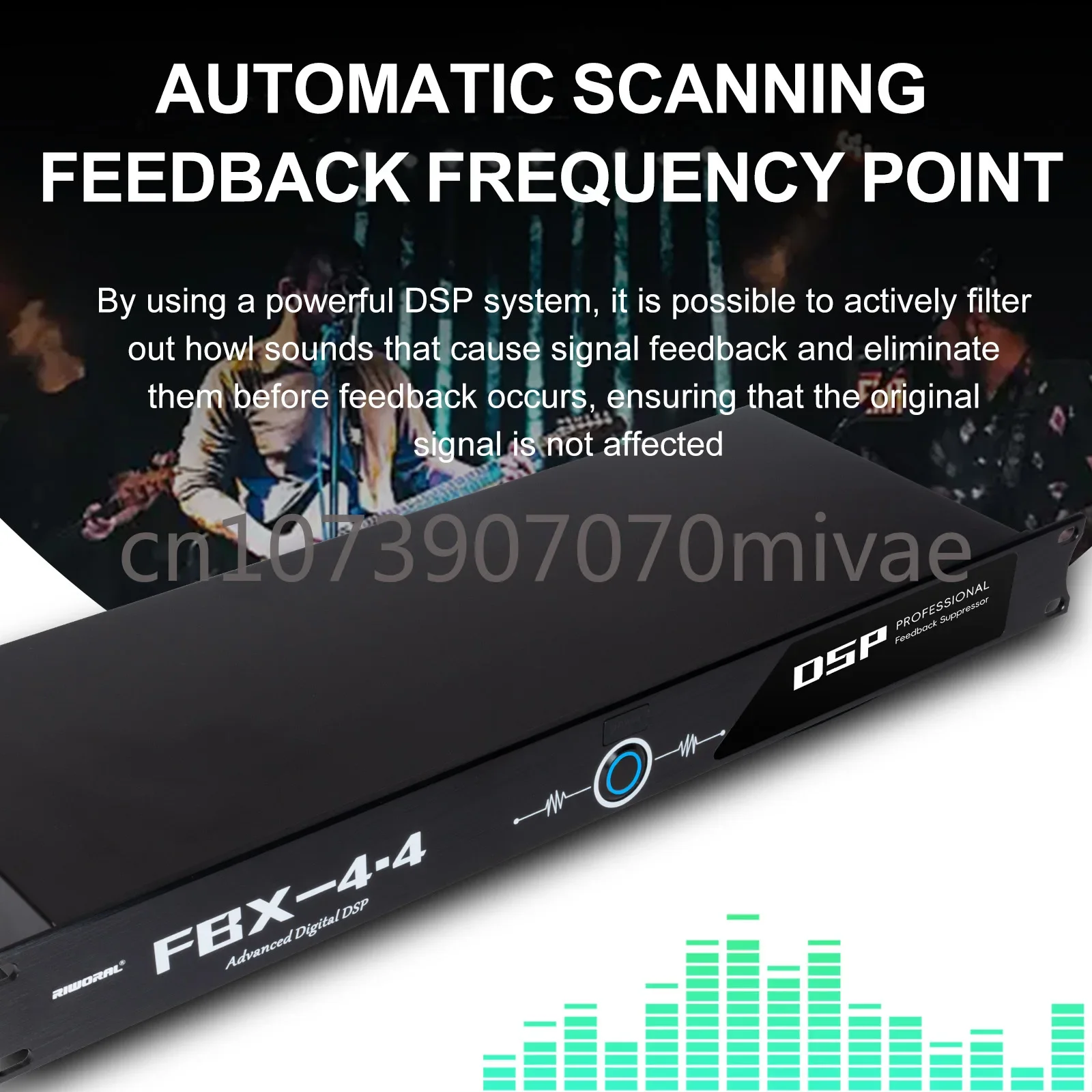 Professional Microphone Feedback Suppressor – Digital FBX Noise Cancelling Sound System for Stage, Club, Home, and Live Events - Image 5