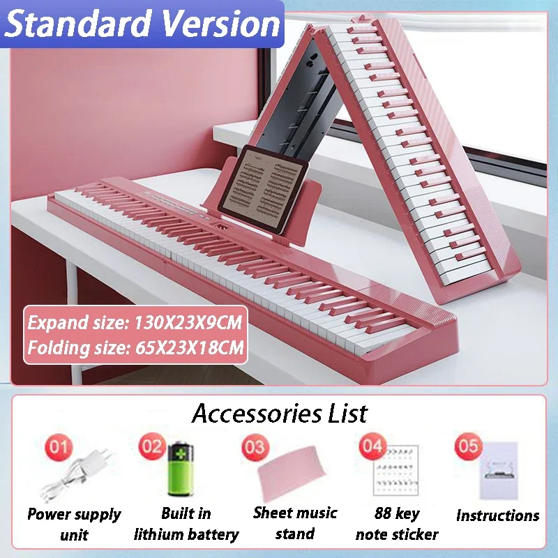 88 Key Folding Electronic Organ – Portable Strength Keyboard for Beginners and Professionals | OLOMM Brand - Image 11