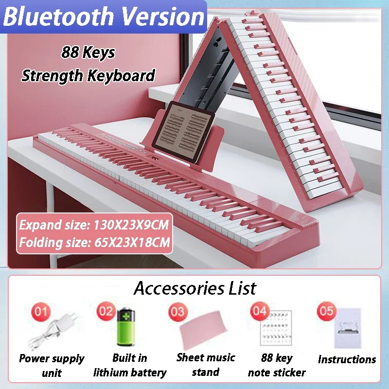 88 Key Folding Electronic Organ – Portable Strength Keyboard for Beginners and Professionals | OLOMM Brand - Image 13