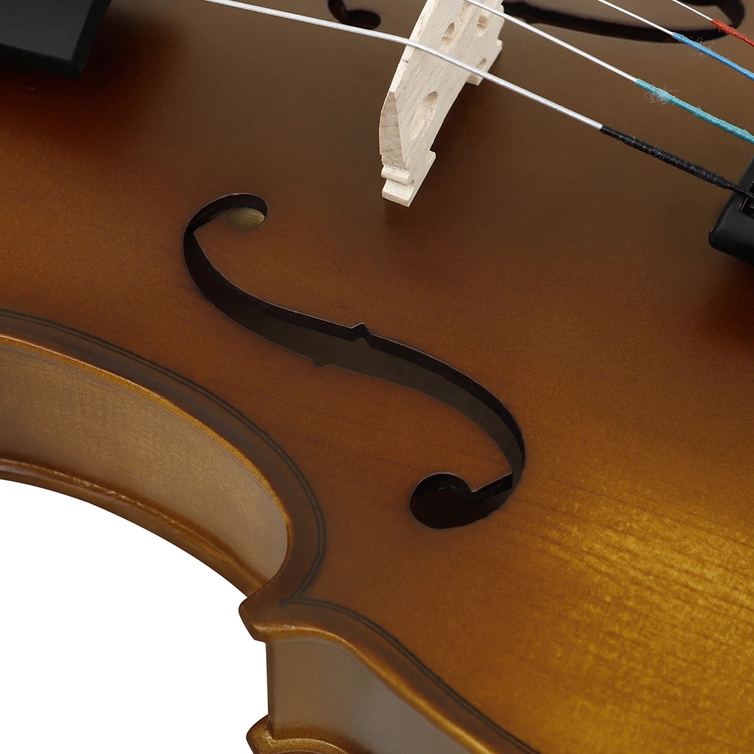 Astonvilla 4/4 Viola Natural Acoustic Spruce Panel 16 Inch Viola Stringed Instrument with Case, Bow, Strings, and Accessories - Image 11