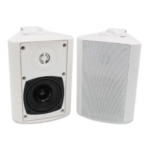 Herdio 4-Inch Outdoor Speakers – 200W Waterproof Patio, Deck & Wall Mount Stereo Speakers for Garden, Pool, and Home (White)