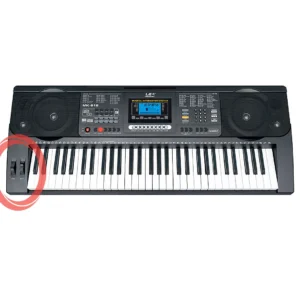 Professional 61-Key Digital Piano Keyboard – MIDI Controller Electronic Organ with 200 Tones for Stage & Home Practice
