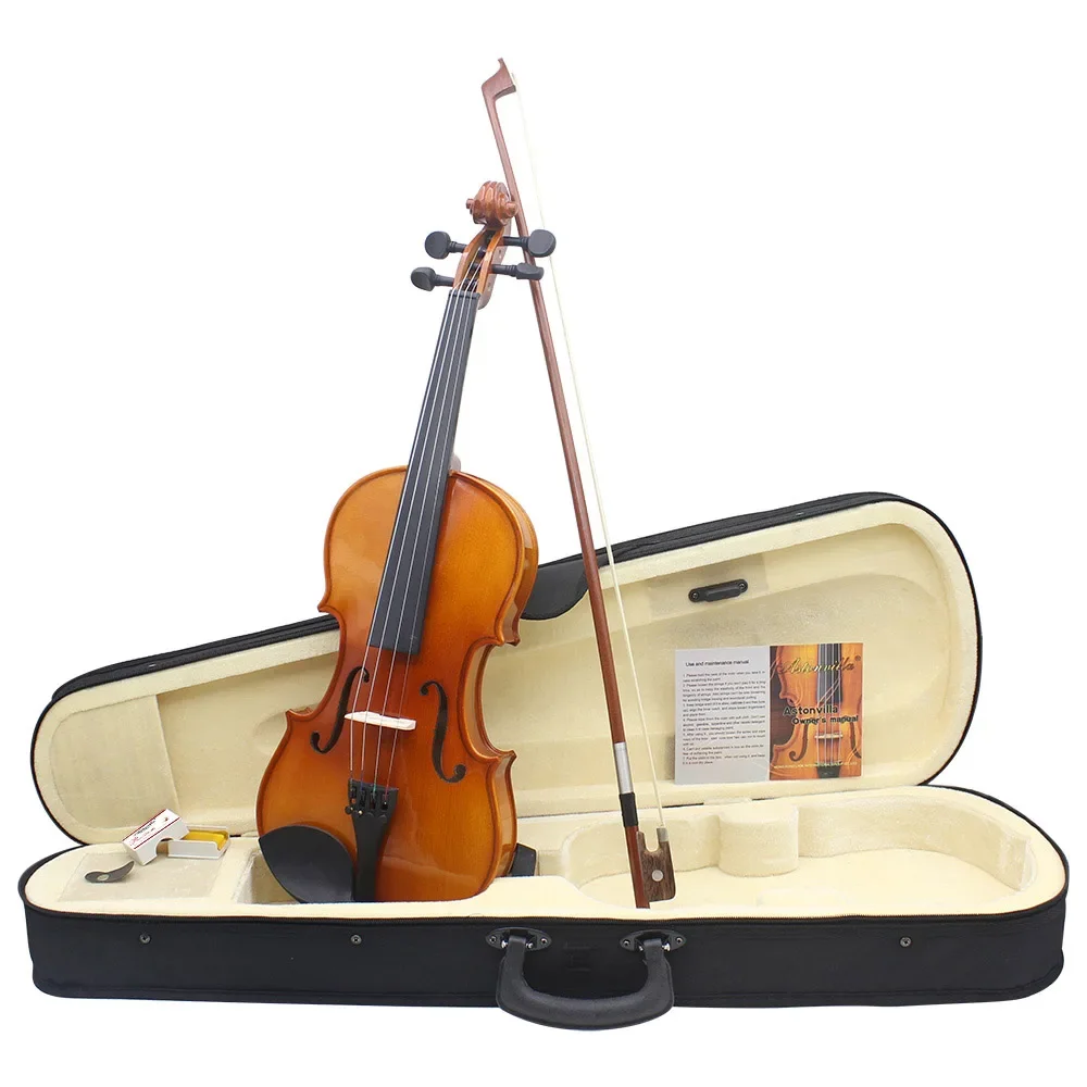 Astonvilla 4/4 Acoustic Violin Full Size – Solid Wood Fiddle with Spruce Panel, Case, Bow, and Accessories - Image 17